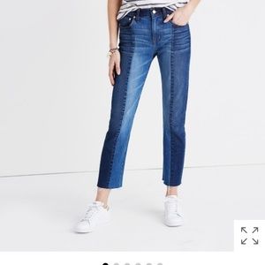 Madewell two tone cruiser straight jeans size 30